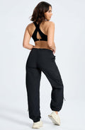 DISCIPBUSH Lightweight Hiking Cargo Pants Women Black Size S by Deal US