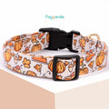 Faygarsle Orange Dog Collar Pumpkin Leaf Pattern Fall Autumn Small Size S by Deal US
