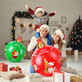 SUIMOT 2 PCS 24" PVC Giant Inflatable Christmas Balls Red Green Outdoor by Deal US