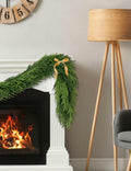 Aurdox 9FT Real Touch Norfolk Pine Garland Green Artificial Christmas by Deal US