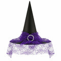 Doitory Halloween Witch Hat Purple Cotton Costume Accessory One Size by Deal US