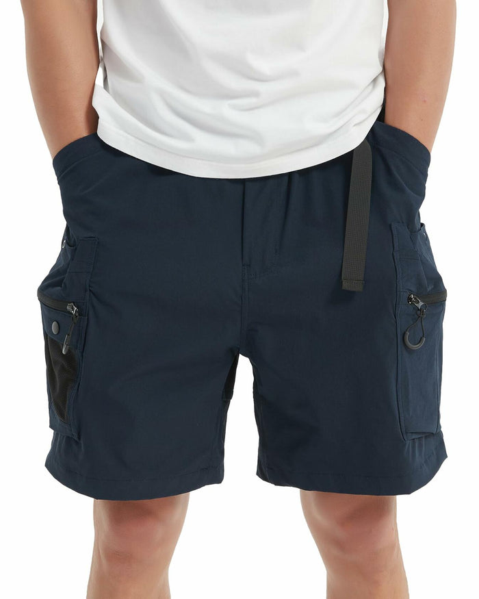 MONTFLIX Men's Hiking Cargo Shorts Lightweight Quick Dry Multi Pocket Navy M by Deal US