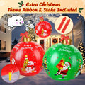 SUIMOT 2 PCS 24" PVC Giant Inflatable Christmas Balls Red Green Outdoor by Deal US