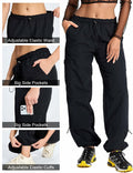 DISCIPBUSH Lightweight Hiking Cargo Pants Women Black Size S by Deal US