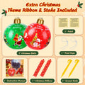 SUIMOT 2 PCS 24" PVC Giant Inflatable Christmas Balls Red Green Outdoor by Deal US