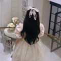 ASIJUNTYECHO Large Lace Hair Bows for Girls Women Tulle Jacquard Clips by Deal US