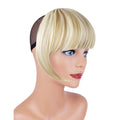 XRACEPHOL Blonde Bangs Clip-in Thick Natural Full Front Straight Hairpiece by Deal US