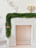 Aurdox 9FT Real Touch Norfolk Pine Garland Green Artificial Christmas by Deal US