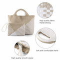 LIKEBAG Neoprene Woven Tote Bag Summer Beach Handbag Purse 11.1x12.2x4.75in by Deal US