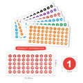 Tamoxu Number Stickers 1-100 Vinyl Waterproof 24 Sheets 1200Pcs Labels by Deal US