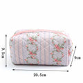 Dalulu Floral Pencil Case Makeup Bag Organizer Large Floret Cotton by Deal US