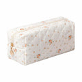 Dalulu Floral Pencil Case Makeup Bag Organizer Large Floret Cotton by Deal US
