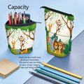 Swono Animal Pencil Case Jungle Monkey Tiger Giraffe Lion Elephant Colorful by Deal US