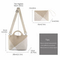 LIKEBAG Neoprene Woven Tote Bag Summer Beach Handbag Purse 11.1x12.2x4.75in by Deal US