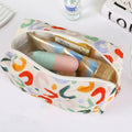 Dalulu Floral Pencil Case Makeup Bag Organizer Large Floret Cotton by Deal US