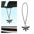 LAINLOY Guardian Angel Car Pendant Metal Six-Winged Rear View Mirror Charm Gold by Deal US