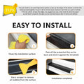Yourkar 4PCS Car Door Sill Protector 3D Carbon Fiber Wrap Film Green by Deal US