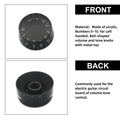 SAPHUE 4PCS Speed Control Knobs Electric Guitar Tone Volume Black by Deal US
