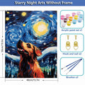 SUMELAY Dog Paint by Numbers Kit for Adults DIY Art 16x20 inch by Deal US