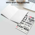 LUODAKA 21st Birthday Card Party Decorations with Envelope Blank Inner Page by Deal US