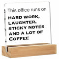 GTGIC Funny Office Desk Sign Acrylic Polychrome 4x4 Inches 44 Count by Deal US