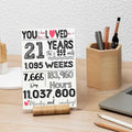 LUODAKA 21st Birthday Card Party Decorations with Envelope Blank Inner Page by Deal US