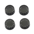 SAPHUE 4PCS Speed Control Knobs Electric Guitar Tone Volume Black by Deal US