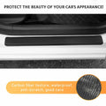 Yourkar 4PCS Car Door Sill Protector 3D Carbon Fiber Wrap Film Green by Deal US