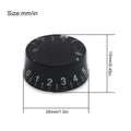 SAPHUE 4PCS Speed Control Knobs Electric Guitar Tone Volume Black by Deal US