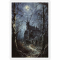 CRTDYQU Crow Castle Vampire Wall Art Poster 12x16 Inch Unframed by Deal US