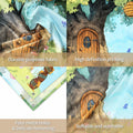 UMURILXY Cartoon Hunny Forest Backdrop 7x5FT Polyester Spring Tree Honey by Deal US