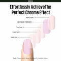 MEFA White Pearl Chrome Nail Powder 4 pcs Mirror Effect Pearlescent Pigment by Deal US