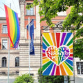 Artofy Pride Rainbow All You Need is Love House Flag Burlap 28x40 Festival by Deal US