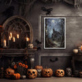 CRTDYQU Crow Castle Vampire Wall Art Poster 12x16 Inch Unframed by Deal US