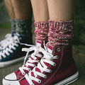 3 Pairs Women Winter Wool Cable Knit Crew Knee High Socks Acrylic Blend B03 by Deal US
