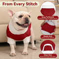 KCFESTIHUE Dog Sweater Argyle Cable Knit Turtleneck Red Size M by Deal US