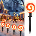 Ultimate Unicorn LED Red Spiral Lollipop Pathway Lights Outdoor Garden by Deal US
