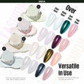 MEFA White Pearl Chrome Nail Powder 4 pcs Mirror Effect Pearlescent Pigment by Deal US