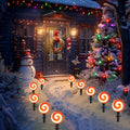 Ultimate Unicorn LED Red Spiral Lollipop Pathway Lights Outdoor Garden by Deal US