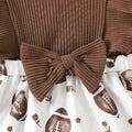 Chichoo Baby Girl Football Ruffle Sleeveless Romper Dress Headband Size 12-18M by Deal US