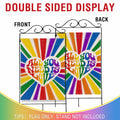 Artofy Pride Rainbow All You Need is Love House Flag Burlap 28x40 Festival by Deal US