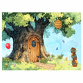 UMURILXY Cartoon Hunny Forest Backdrop 7x5FT Polyester Spring Tree Honey by Deal US