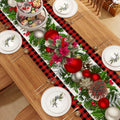 Jiudungs Linen Buffalo Check Plaid Table Runner 108in Black White by Deal US