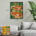 Graphinee 1000pcs Summer Tiger Jigsaw Puzzle Colorful Animal Paper Puzzle by Deal US