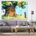 UMURILXY Cartoon Hunny Forest Backdrop 7x5FT Polyester Spring Tree Honey by Deal US