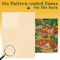 Graphinee 1000pcs Summer Tiger Jigsaw Puzzle Colorful Animal Paper Puzzle by Deal US