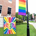 Artofy Pride Rainbow All You Need is Love House Flag Burlap 28x40 Festival by Deal US