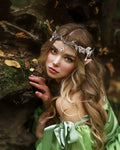JeVenis Set of 3 Silver Elf Headpieces Elf Ears Crown Fairy Jewelry by Deal US
