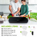 Amz Jet Vacuum Sealer Food LED Touch Digital Display Tempered Glass Black 50Bags by Deal US