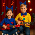 Bonviv Blue Cat Costume Set Ears Bow Tie Tail Kids Adults Halloween by Deal US